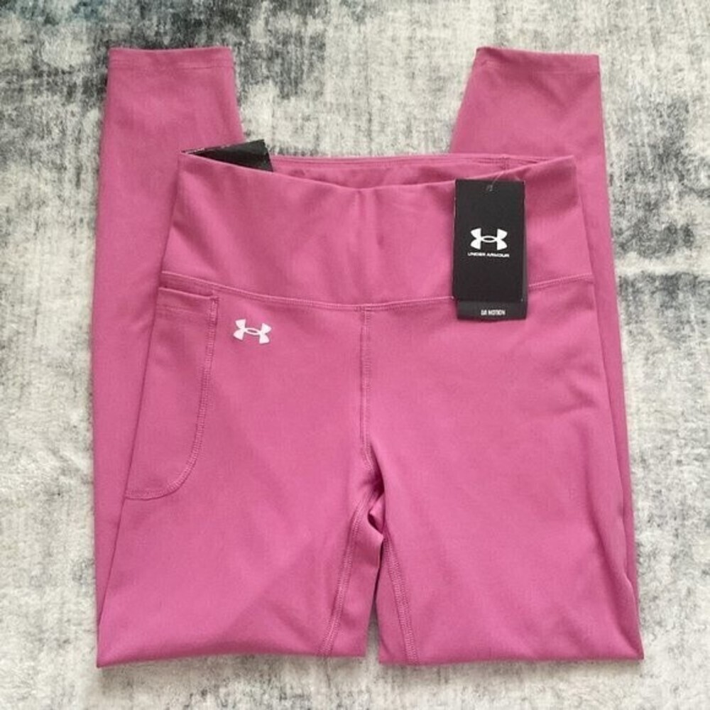 UNDER ARMOUR Pink High Rise Fitted Ankle Leggings​